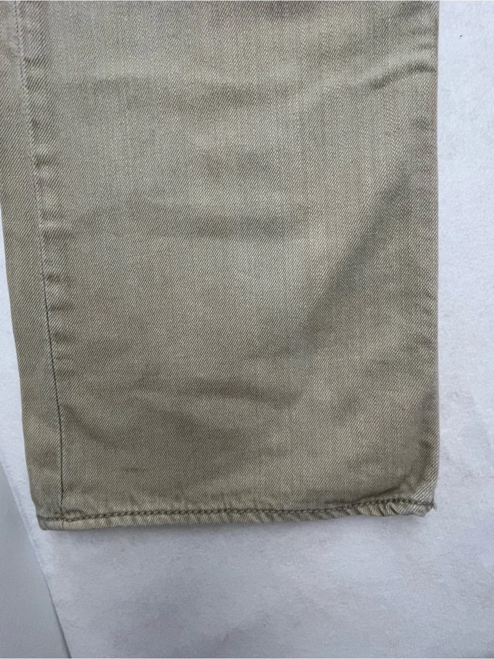 BKE Denim Carter Tan Khaki Mens Regular Fit Straight Leg Jeans Pants Size 34L